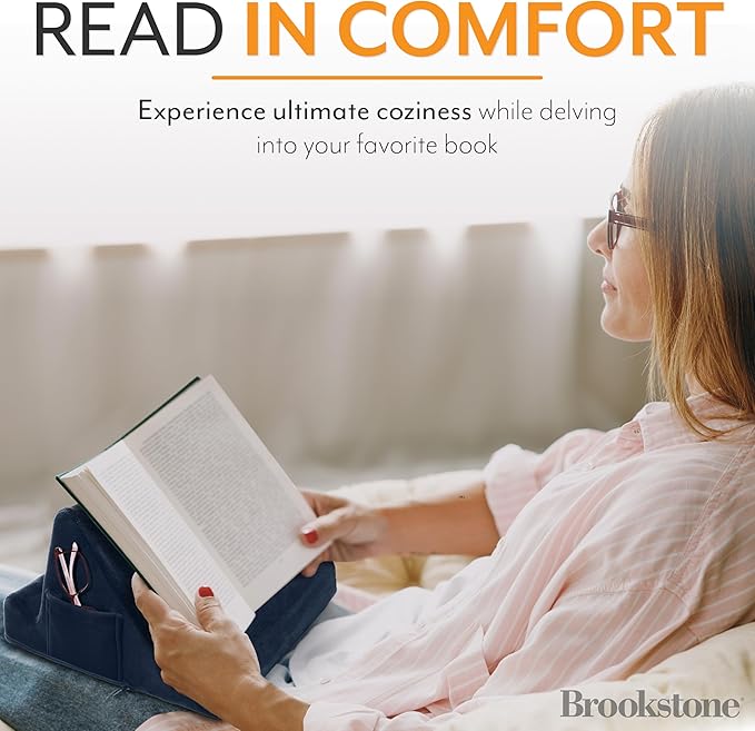 Brookstone, Memory Foam Lap Desk Tablet Holder, Holds Phones, E-Book Readers - Image 4
