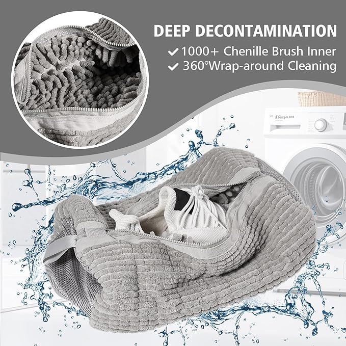 HEAVYWOOD Shoes Bag for Washing Machine Reusable Shoe Cleaning Washing Machine - Image 3