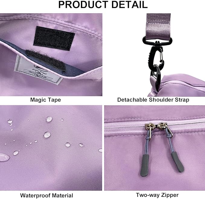 Travel Duffle Bag, Waterproof Sport Tote Gym Bag - Image 6
