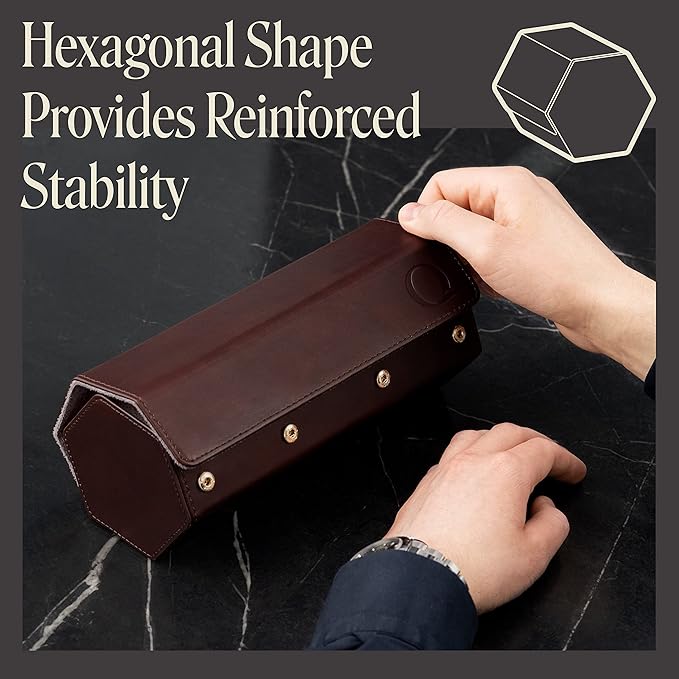 Napa Leather Watch Rolls for Men - Image 4