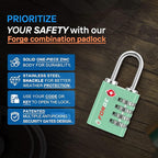 Forge Dual-Opening: Key or Combination Access Lock, TSA Approved Locks - Image 6