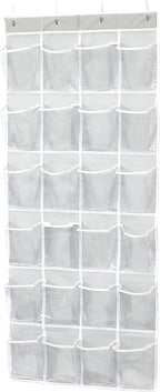 Simple Houseware 24 Pockets Large Clear Pockets Over The Door Hanging Shoe by SimpleHouseware