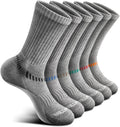 BULLIANT Compression Socks for Men 6Pairs, Athletic Crew Socks Cushioned For by BULLIANT