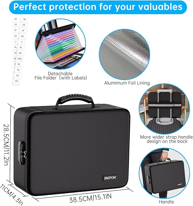 ENGPOW Fireproof File Organizer Bag - Image 6