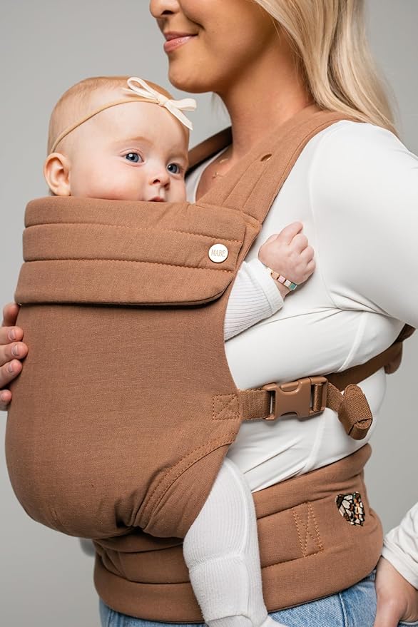 Mabē Monarch Ergonomic Baby Carrier – Premium Cotton Soft Structured Newborn to - Image 4