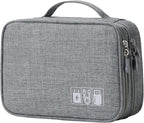 mygreen Electronics Organizer, Electronic Accessories Double Layer Travel Cable by mygreen