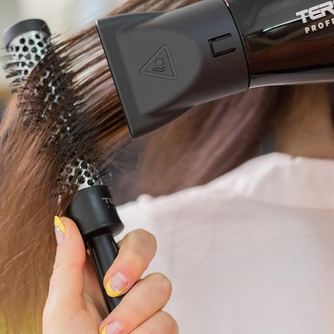 Termix Profesional Hairbrush Ø 23 mm- Aluminum Thermal Hairbrush with Nylon bristles, Ideal for All Types of Hairstyles, 2525157