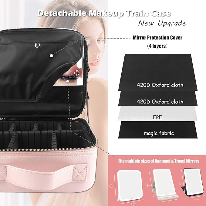 MOMIRA Travel Makeup Bag Cosmetic Bag - Image 2
