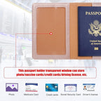 TIGARI Passport Holder for Travel Women Men, PU Leather Passport Wallet Cover - Image 2