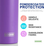 koodee Tumbler with Lid and Straw-20 oz Stainless Steel Vacuum Insulated Coffee - Image 3