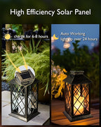 Homemory Solar Lanterns Outdoor Waterproof Hanging - Image 3