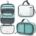 Toiletry Bag Kit Set: Hanging Travel Toiletry Bag + 311 TSA Cosmetic Liquid Bag by TRIPPEDTravelGear