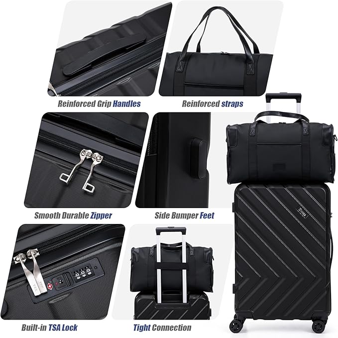 Luggage Sets 3 Piece, Suitcases - Image 3
