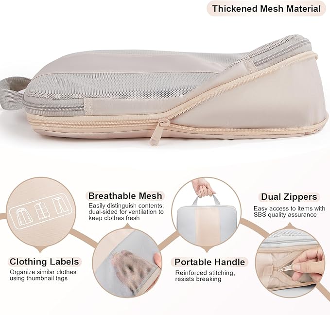 6 Set Compression Packing Cubes - Image 5