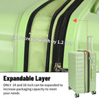 5-Piece Luggage Set, Lightweight ABS+PC Hard Shell Suitcase - Image 7