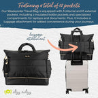 Itzy Ritzy Dream Weekender Travel Bag – Lightweight Overnight Bag - Image 7