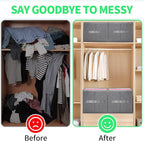 Jeans Organizer for Closet, Foldable Wardrobe Clothes Organizer - Image 4