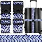 2 Pack Luggage Straps for Suitcases, Adjustable Travel Belt by ZHOMA