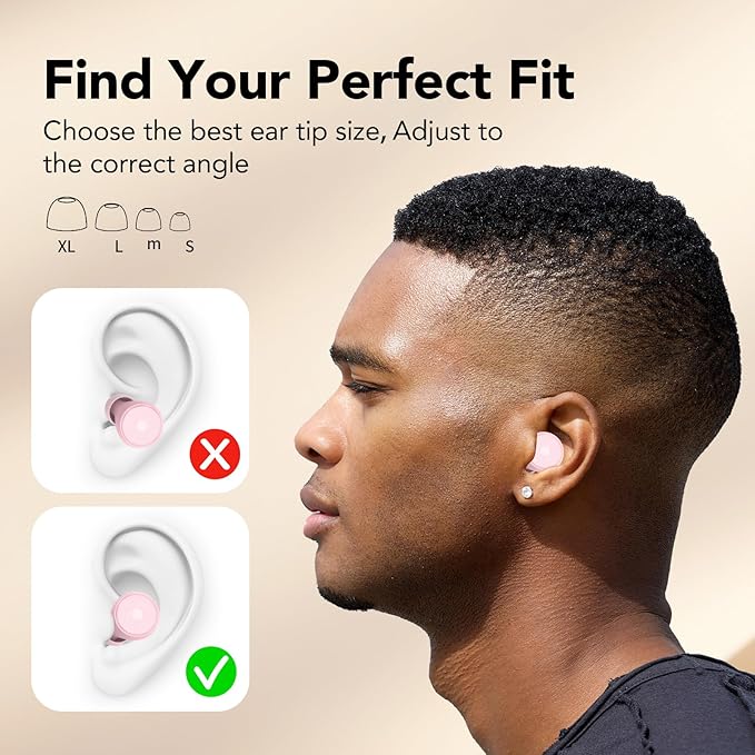 Ear Plugs for Sleeping Noise Cancelling -45dB, Soft and Reusable Silicone - Image 5
