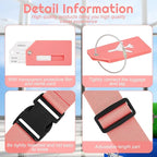 Weewooday 8 Pcs Luggage Straps Suitcase Tags Set - Image 3