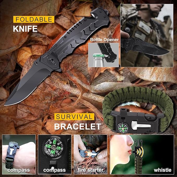 14-in-1 Survival Kit for Men - Image 4