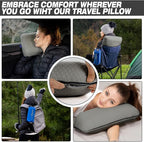 Travel & Camping Comfortable Memory Foam Pillow – Easy to Carry Portable Bag – - Image 4