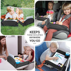 COOLBEBE Kids Travel Tray for Toddler Car Seat, Travel Tray for Airplane - Image 2