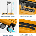 KYME Carry On Luggage 22x14x9 Airline Approved - Image 5