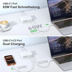 USB C Fast Charger, 150W 6 Port Desktop PD GaN Fast Charger Charging Station - Image 5
