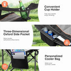 HIGH POINT SPORTS Oversized Portable Camping Folding Chair, Heavy Duty Foldable - Image 6
