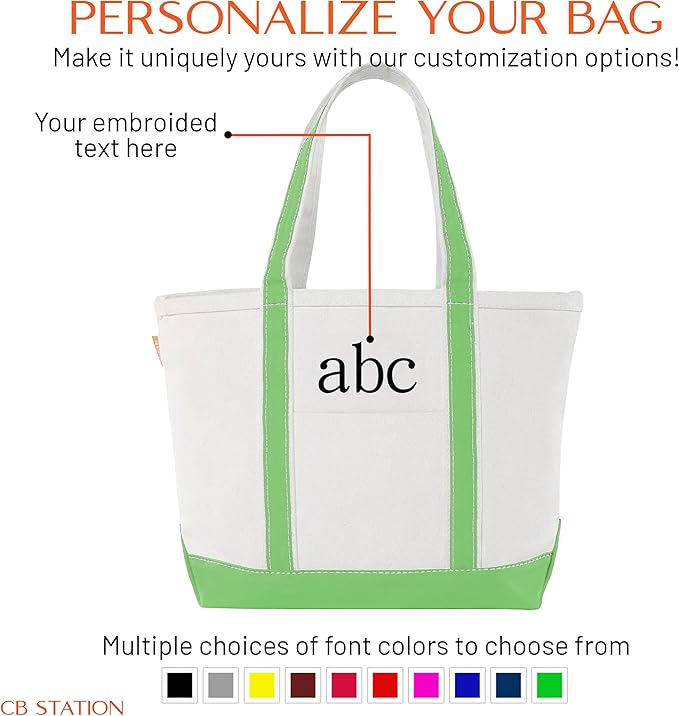 CB STATION Medium Classic Canvas Tote Bag - Image 5