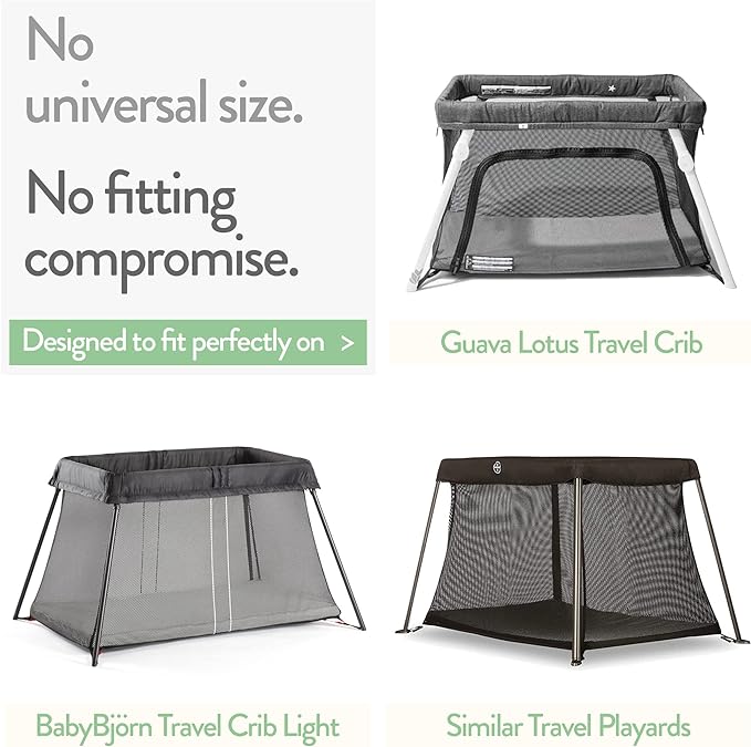 Travel Crib Fitted Sheets Compatible - Image 2
