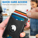 Airtag Wallet for Men, with Money Clip Gift Boxed, Slim Front Pocket Wallet - Image 5