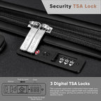 SHOWKOO Luggage Sets 3 Piece 100% PC Ultra Tough Hardside Expandable Suitcases - Image 7