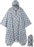 salamra Hooded Rain Poncho Waterproof Raincoat Jacket by salamra
