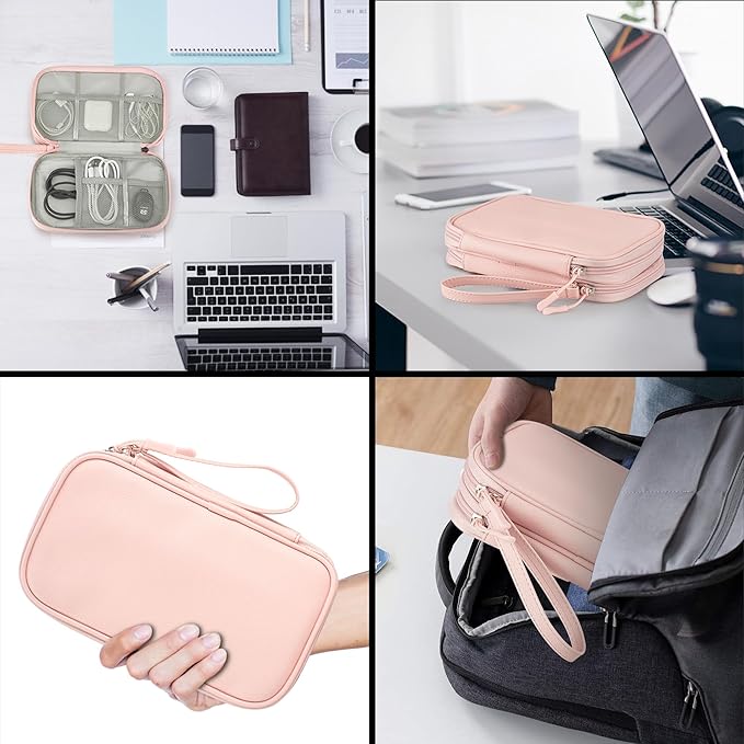 Leather Travel Electronic Organizer - Image 7