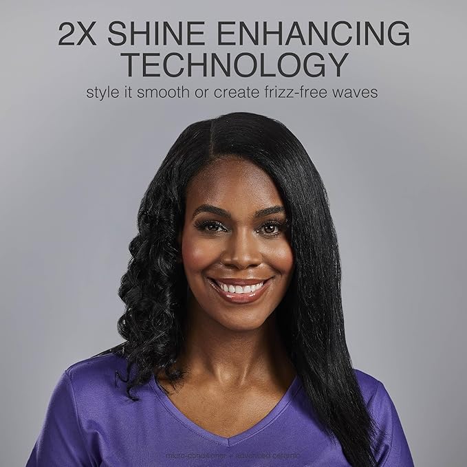 Remington Shine Therapy 1 inch Hair Straightener Iron,Flat Iron Infused with Argan Oil & Keratin,Professional Ceramic Flat-Iron for Less Frizz,Shines and Smooth,Styling Tools,(Pack of 2)