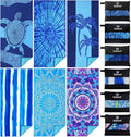 6 Pack Lightweight Thin Beach Towel Oversized 71"x32" Big Extra Large by Gomust