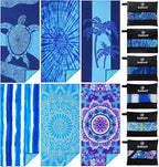 6 Pack Lightweight Thin Beach Towel Oversized 71"x32" Big Extra Large by Gomust