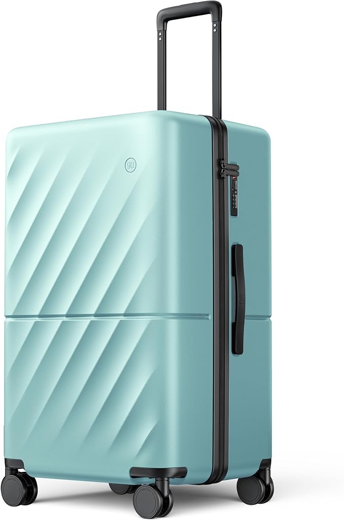 Trunk Luggage 26 Inch, Medium Checked Luggage by NINETYGO