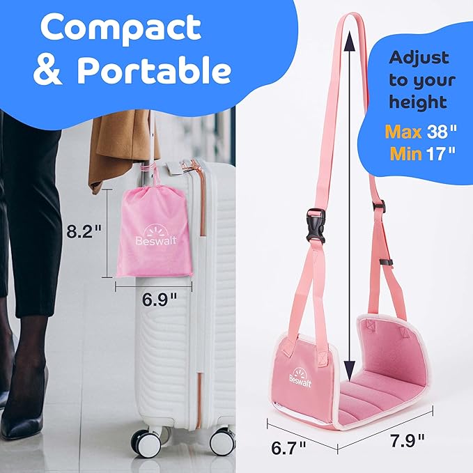 Portable Airplane Foot Hammock for Plane Travel - Image 6