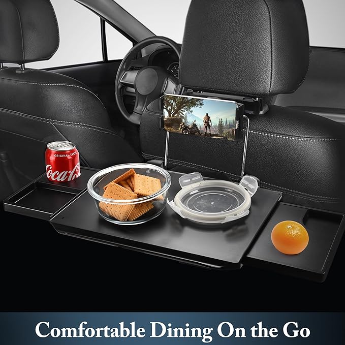2-in-1 Car Steering Wheel Tray & Back Seat Table - Image 5