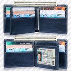 Mens Wallet Bifold Genuine Leather RFID Blocking Wallet - Image 8