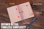 STAR VISTA Albatross Leather Travel Passport Holder, Minimalist Design - Image 4