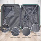 LARVENDER Luggage Sets 5 Piece Hardside Expandable Suitcase - Image 5