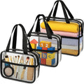 XEWEA Large Small Clear Travel Toiletry Bags by XEWEA