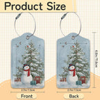 Merry Christmas 3 Pack PU Leahter Luggage Tag - Image 3