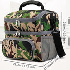 FlowFly Double Layer Cooler Insulated Lunch Bag Adult Lunch Box Large Tote Bag - Image 4