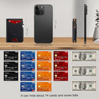 Wallet for Men Wallet with Slim Pop Up Card Holder 9-13 Cards, Bifold - Image 6
