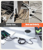 Nearockle Silicone Cable Ties Cord Organizer, Travel Essentials - Image 3